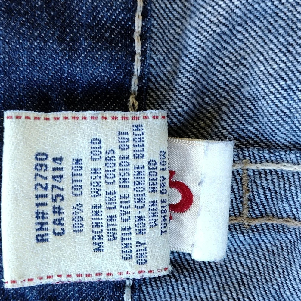 True Religion Section Straight Seat World Tour Jeans Blue Men's 31 - Picture 9 of 13